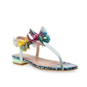 Betsey Johnson butterfly thong sandals